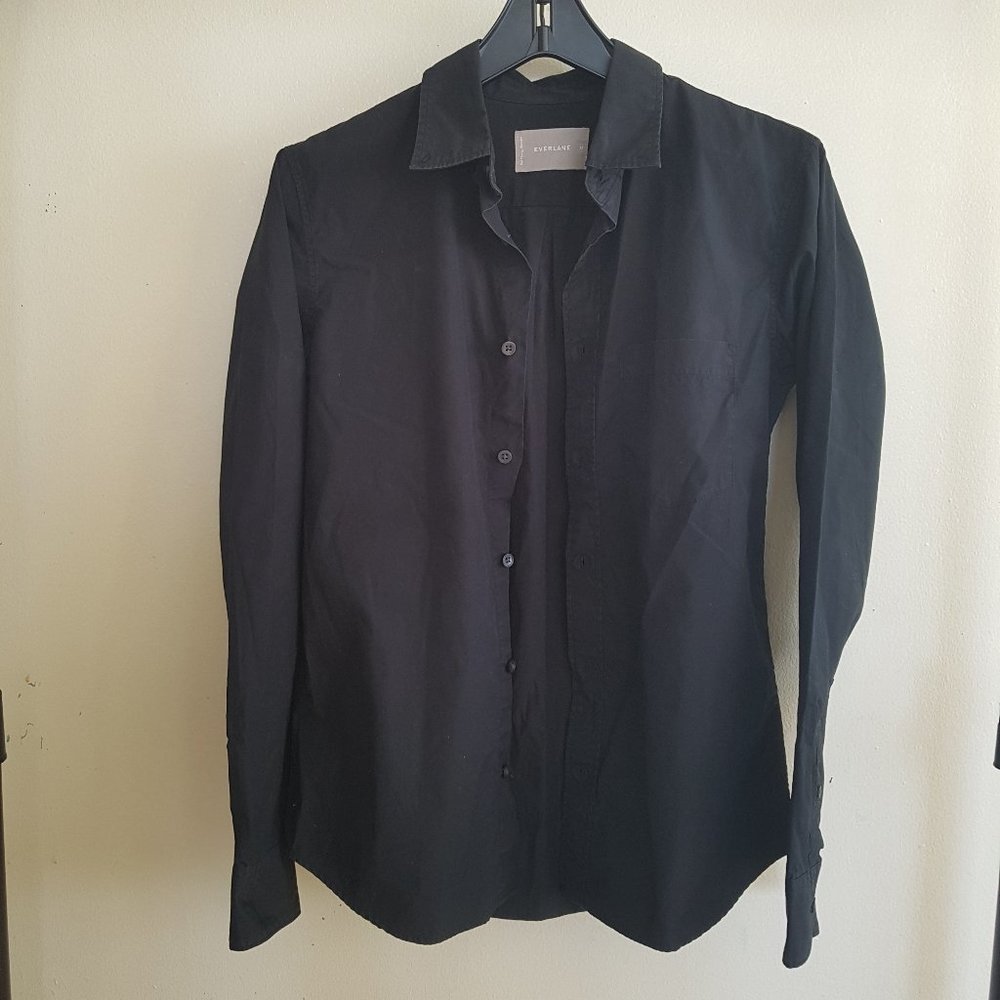 NWOT Everlane Black Shirt Size XS